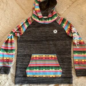 Hooey Vibrant Striped Hoodie